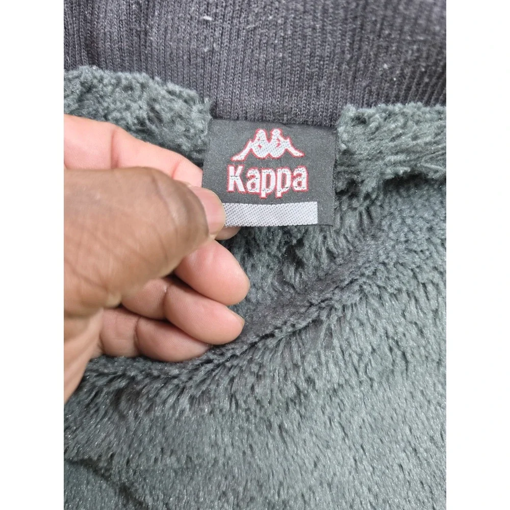 RARE VTG Italia Kappa ASIA Jacket W/Hood Coat Down Puffer Youth Jacket Lined